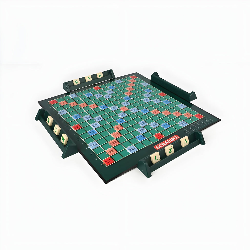 Scrabble Board Game – Classic Word Building Game for Family & Kids