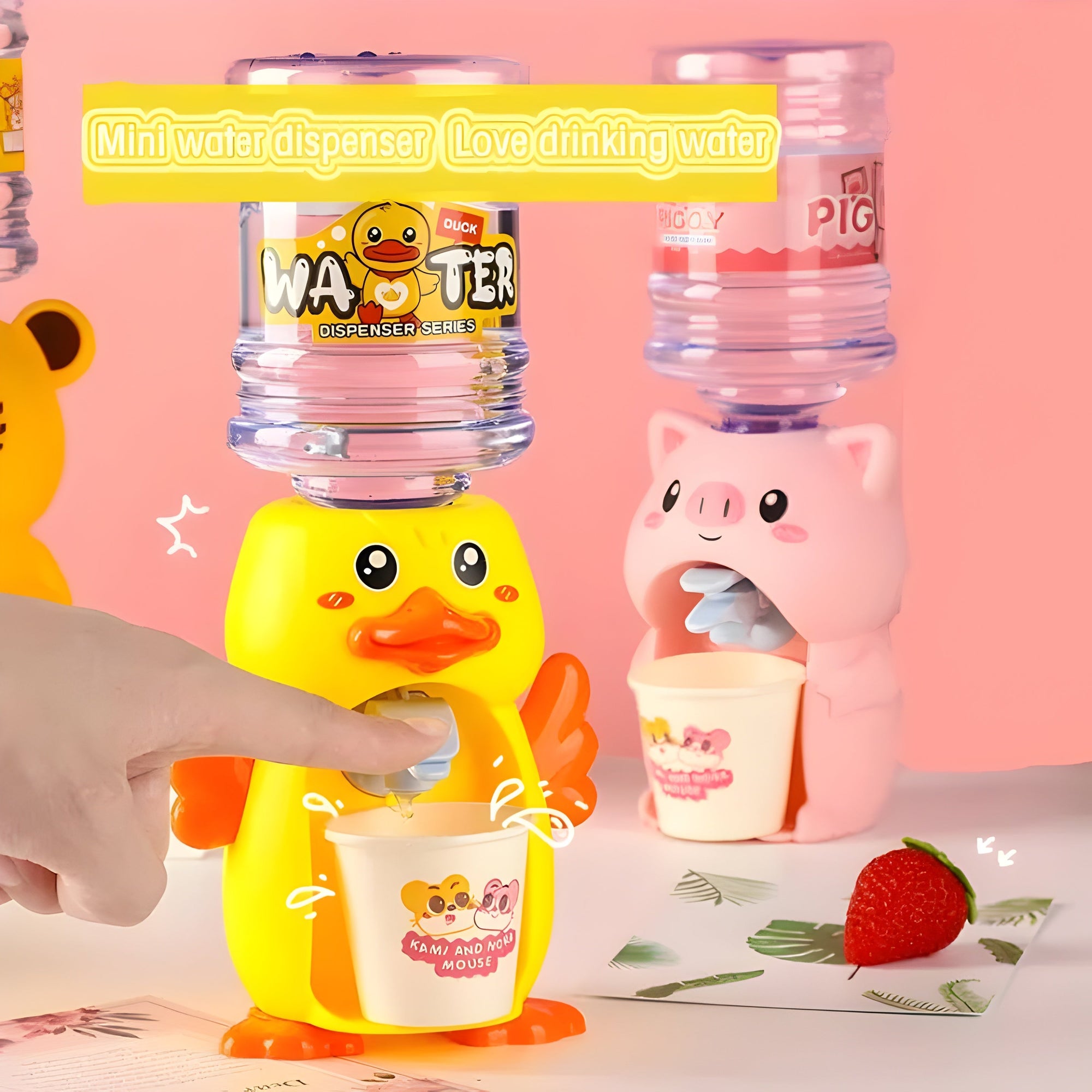 Duck Kitchen Playset with Mini Water Dispenser – Pretend Play Toy for Kids