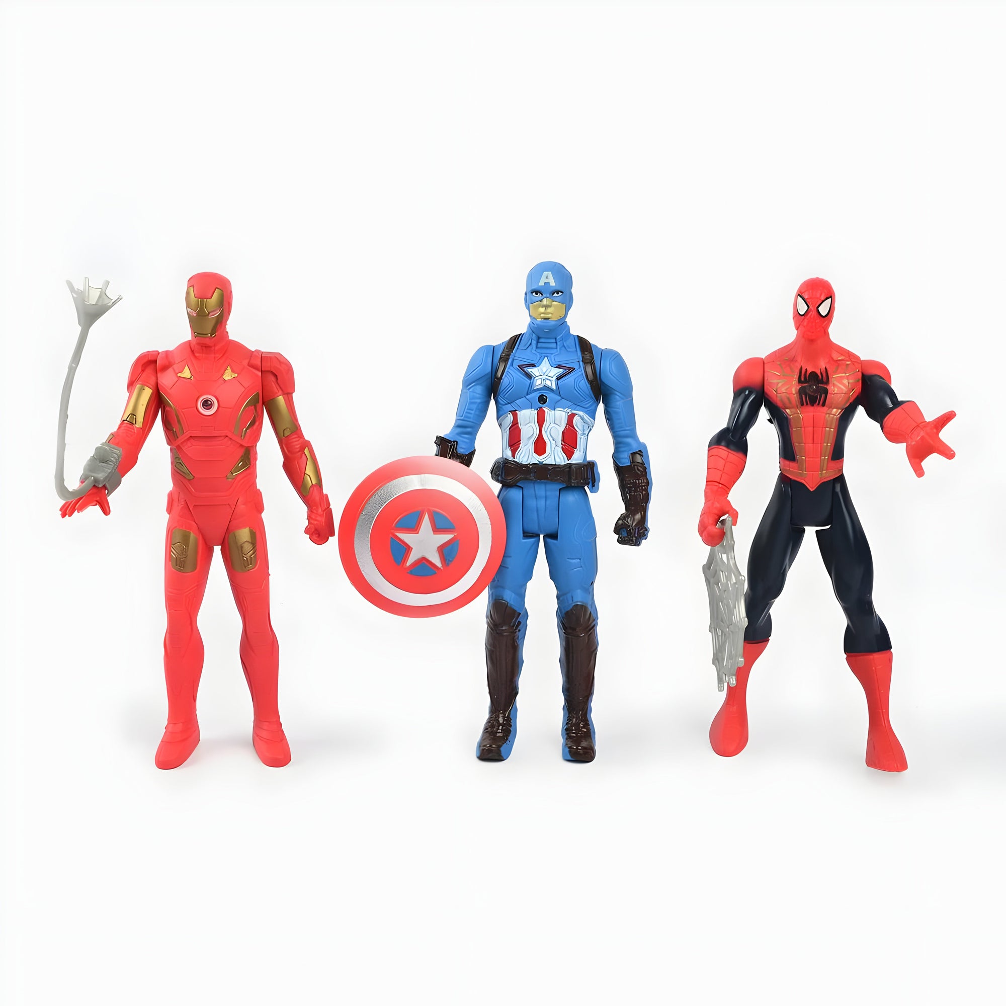 Marvel Character Action Hero Figures Set with Lights – 5 Pack (6-Inch Figures)