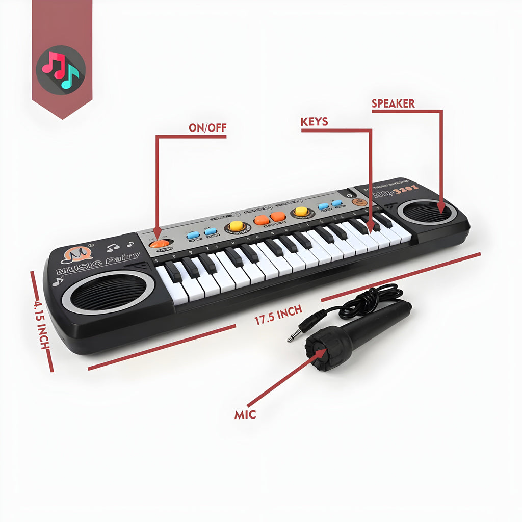 Piano With Mic For Kids