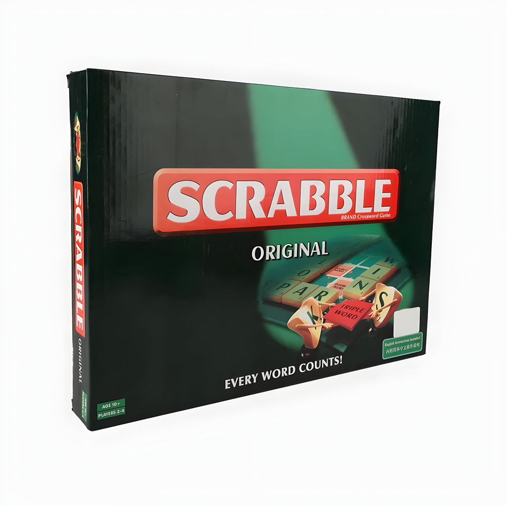 Scrabble Board Game – Classic Word Building Game for Family & Kids