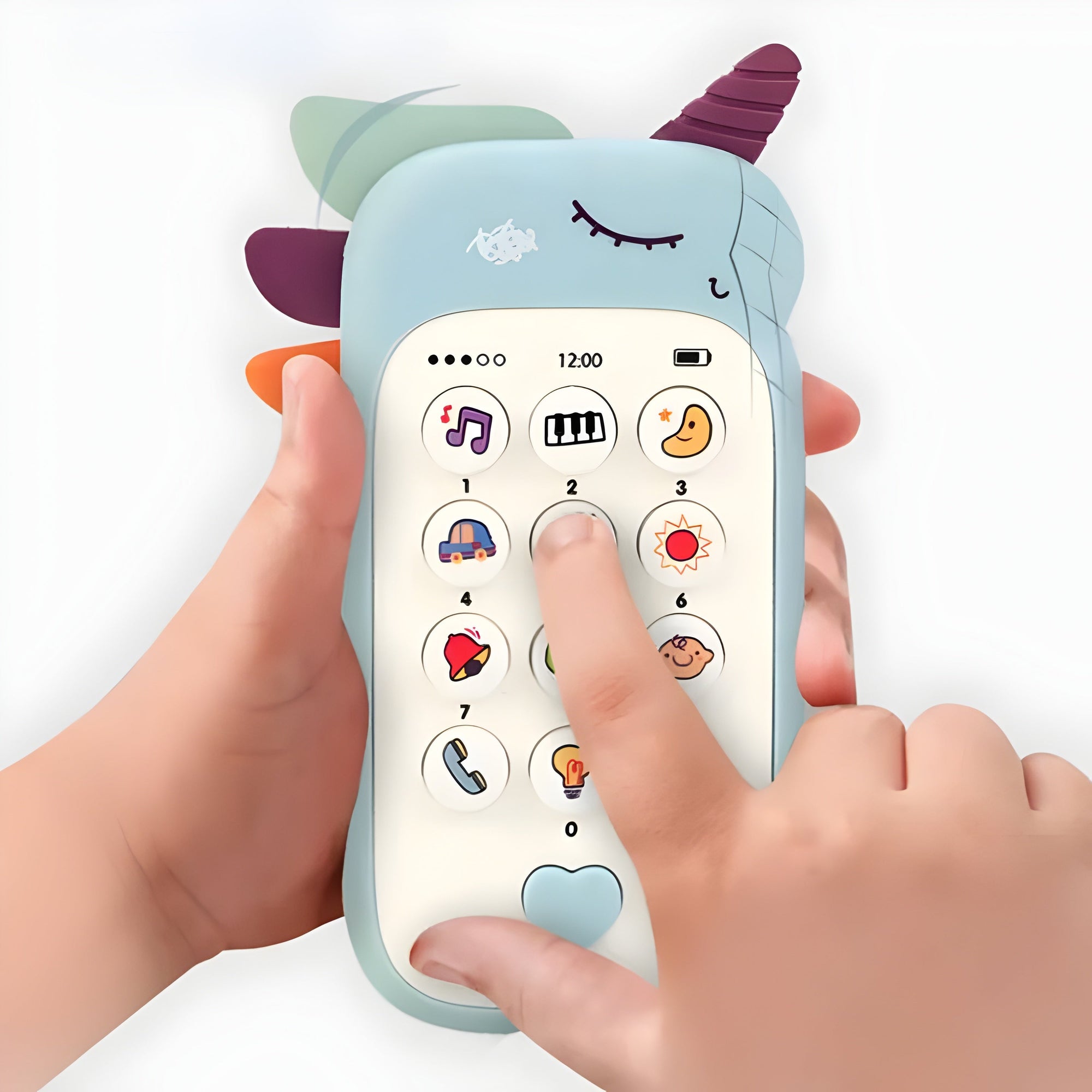 Baby Phone Toy – Musical Sound Telephone with Teether & Lights