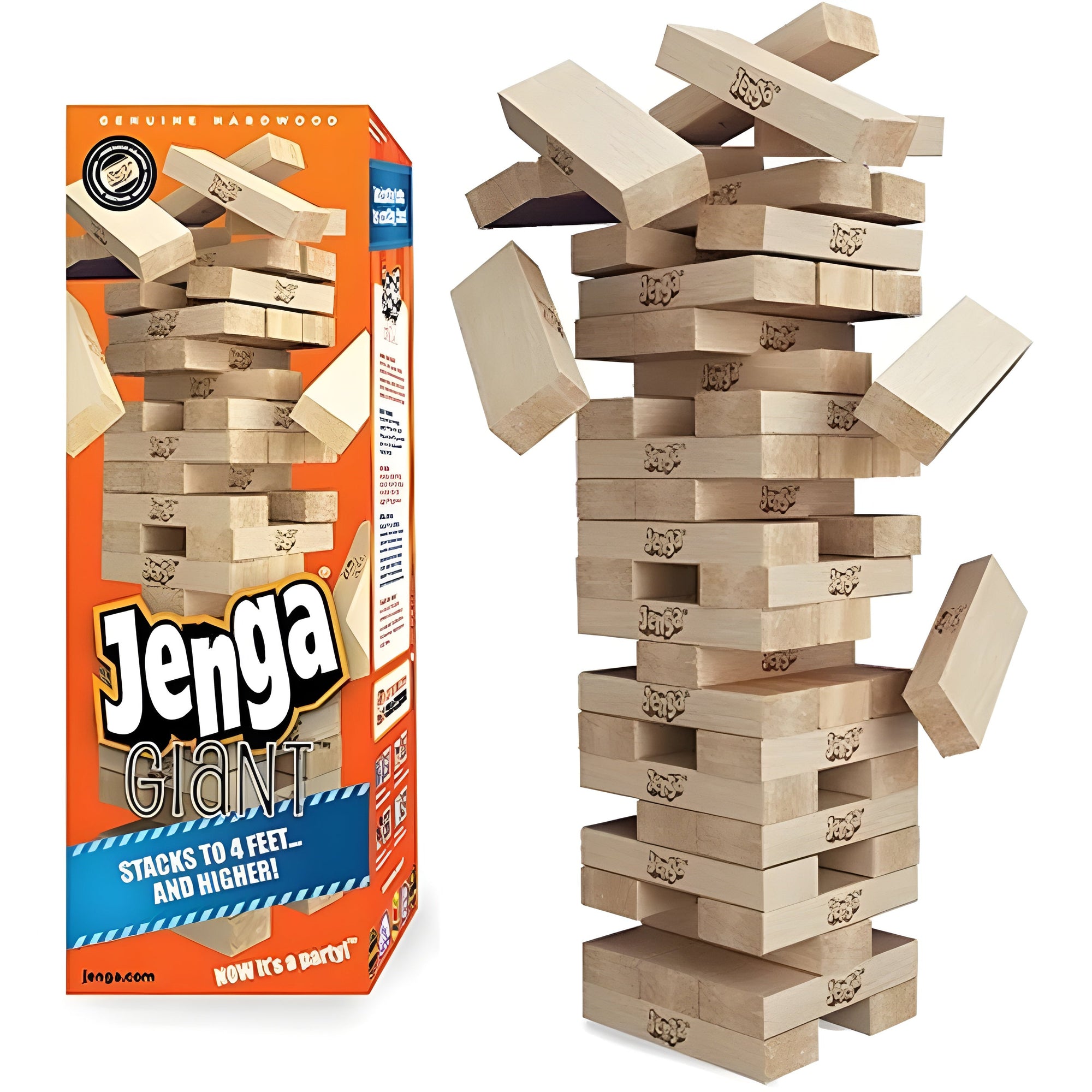 Classic Jenga Wooden Stacking Tower Game for Kids & Family