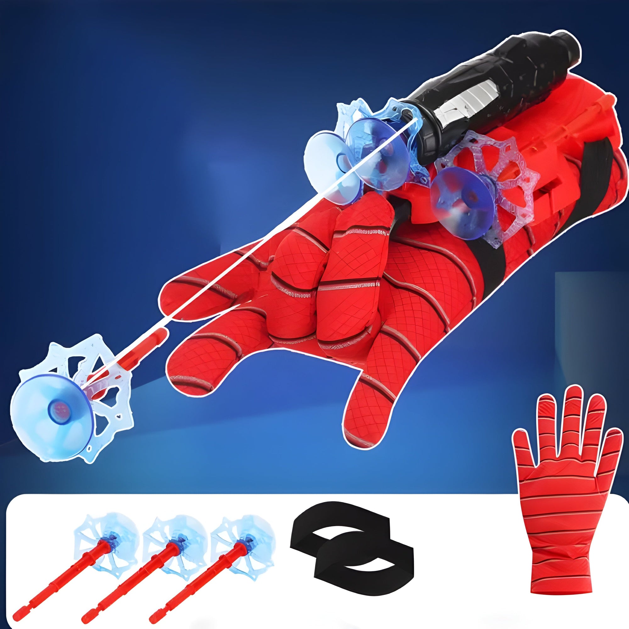Spiderman Web Shooter Gloves Toy Set for Kids – 2 Sets Launcher & Wrist Toys