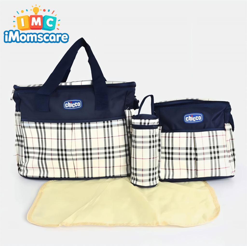 Mother Bag Baby Care | Premium Set 4PCS Checkered MB10