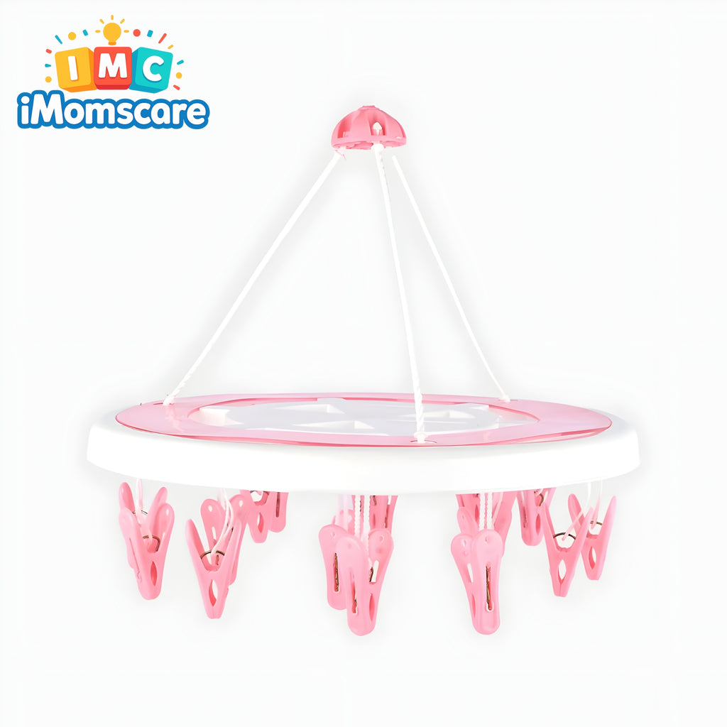 Washed Infant Cloth Hanger 18 Clips Set | Ordin HC04