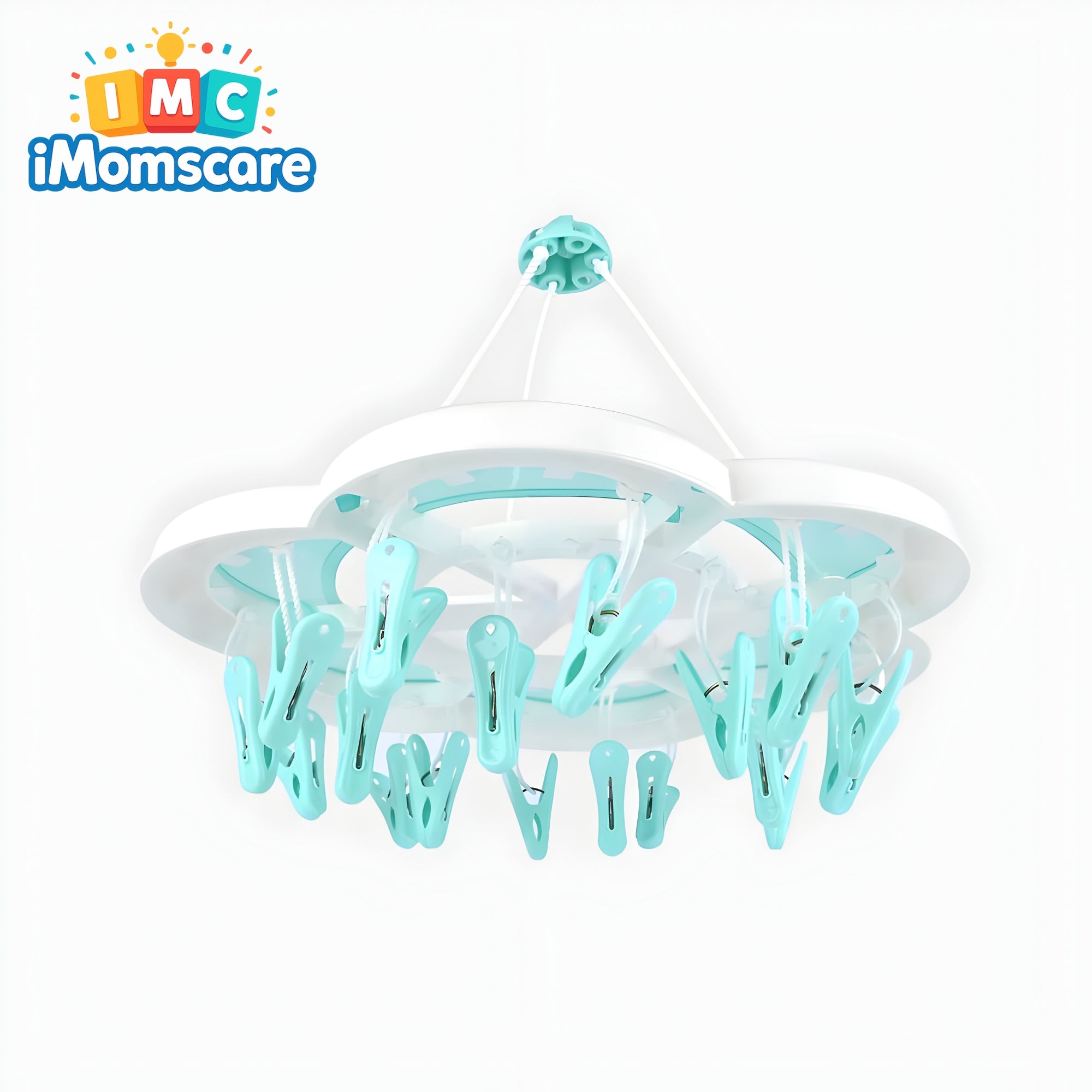 Washed Infant Cloth Hanger 18 Clips Set | Ordin HC05