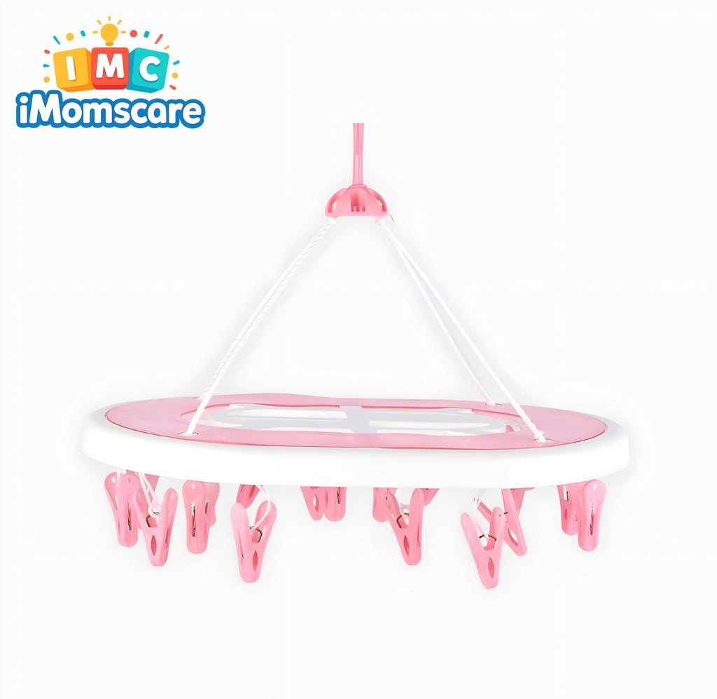 Washed Infant Cloth Hanger 18 Clips Set | Ordin HC06