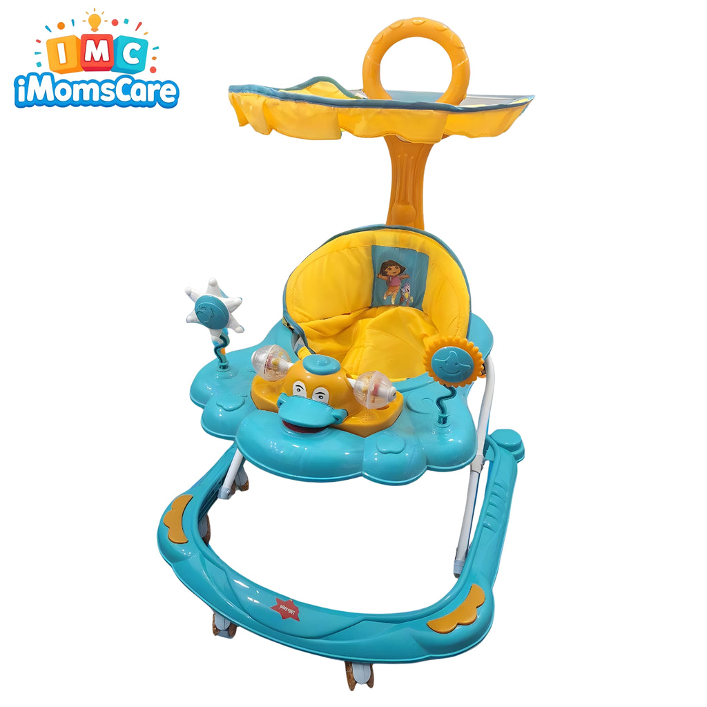 Baby Walker 8 Wheeler | Umbrella Handle Lightning Music - BW11