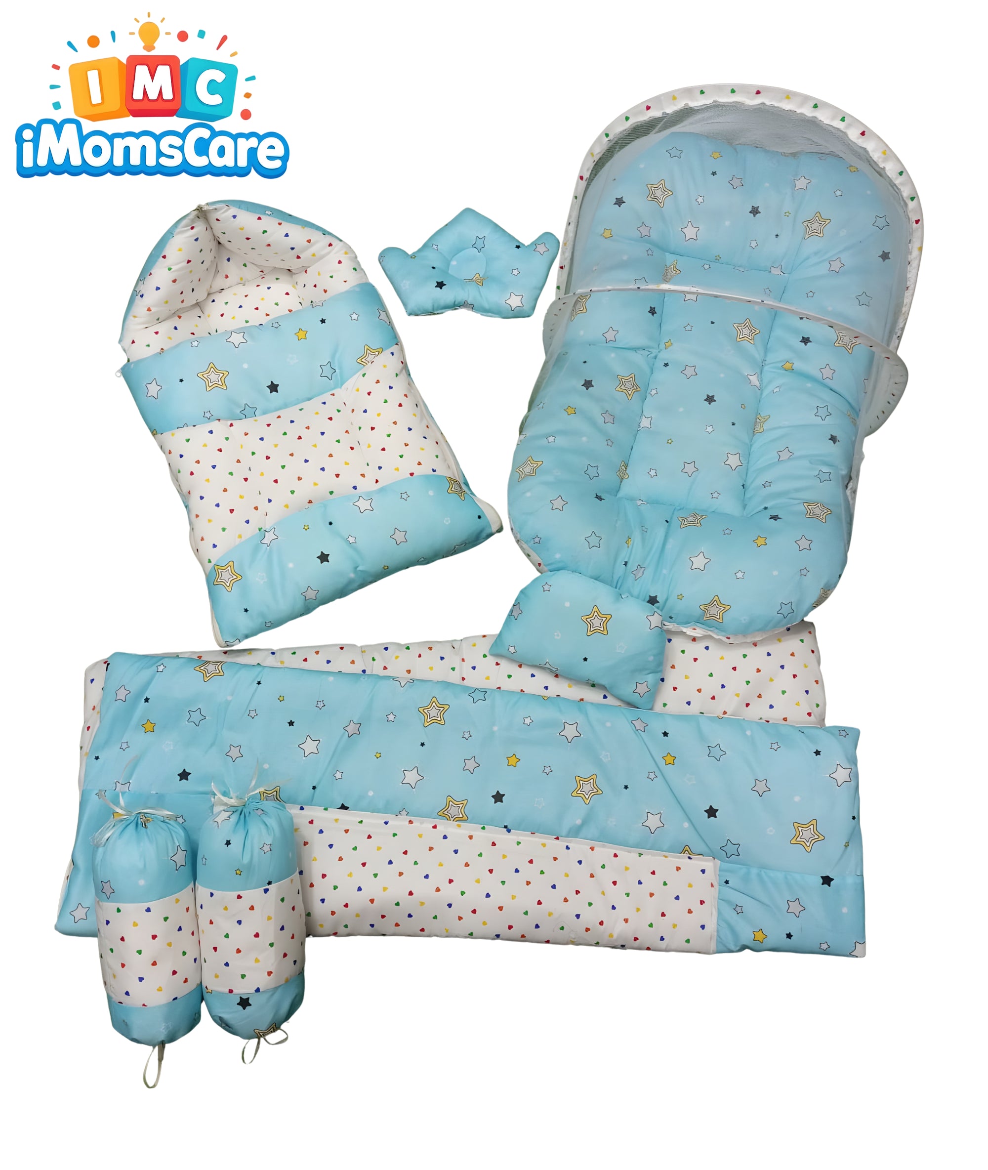 Carry Nest with Complete Set Bedding | Soft Blue - CN11