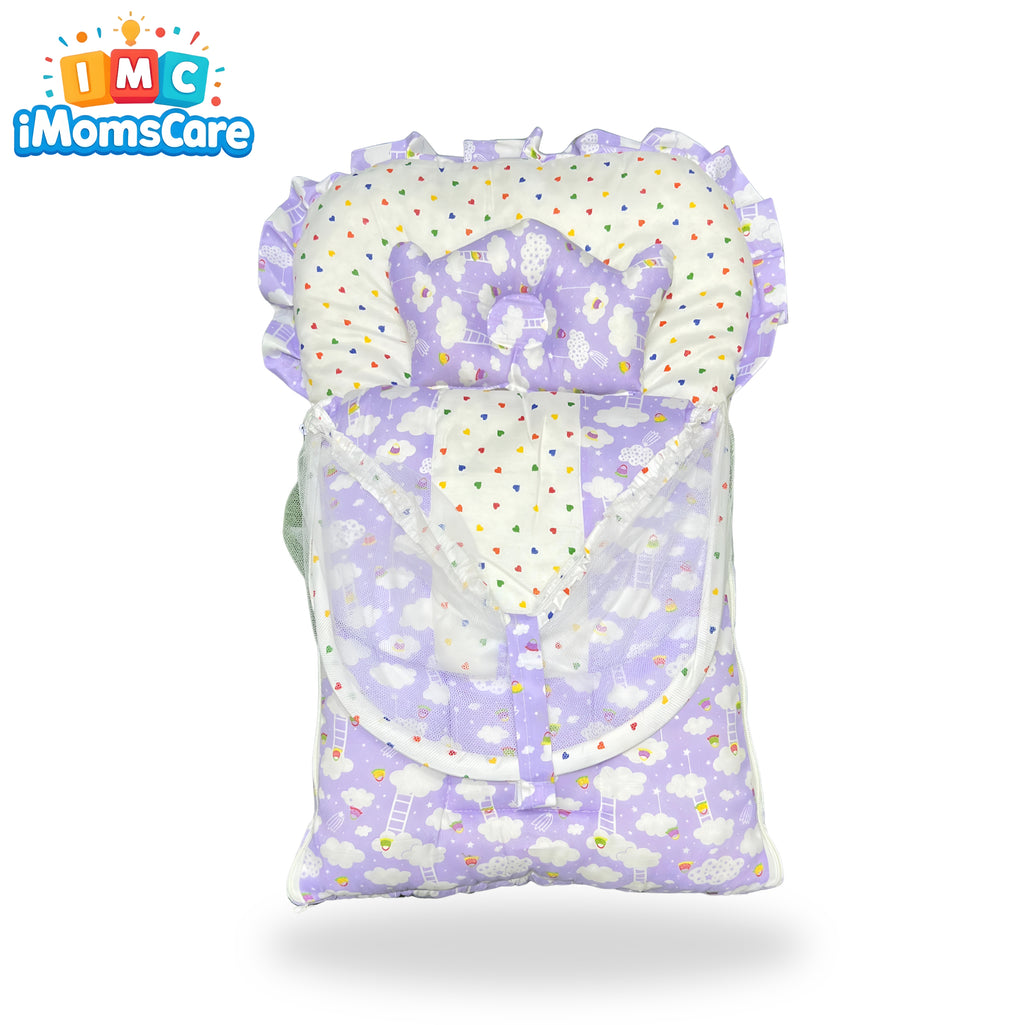 Carry Nest With Headrest | Center Zip Open Purple - CN05