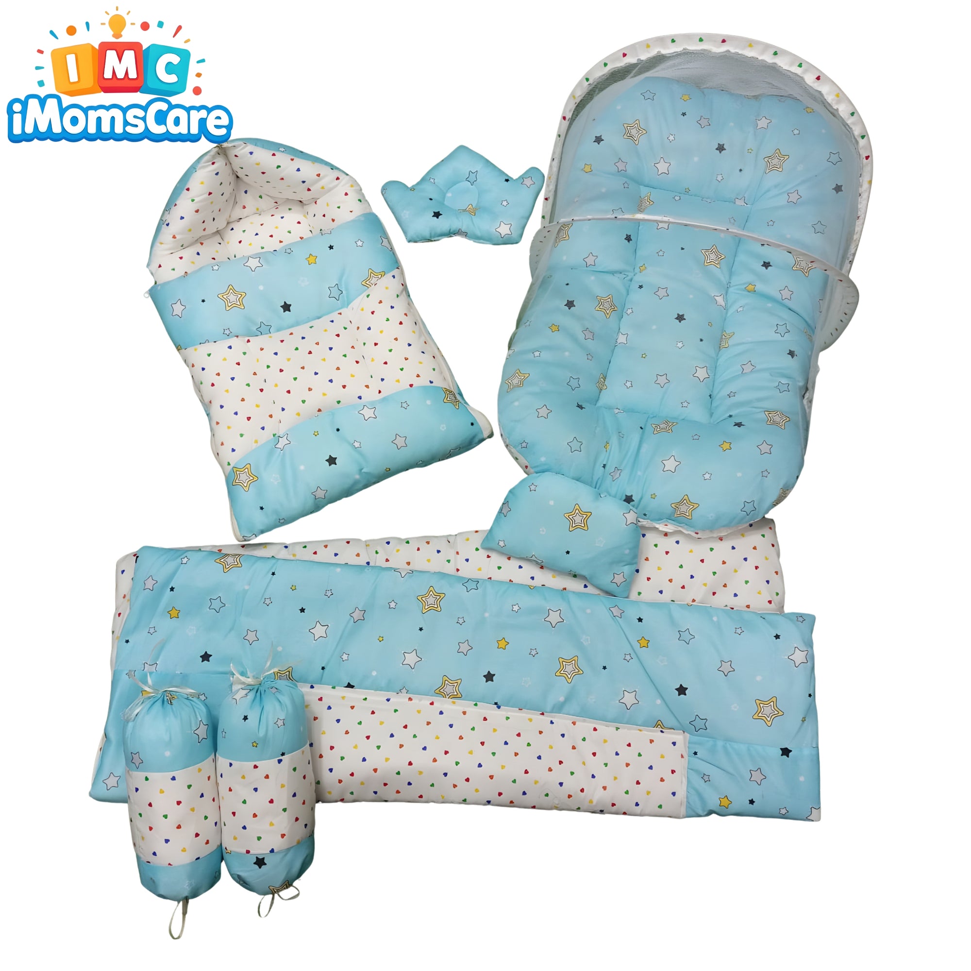 Carry Nest with Complete Set Bedding | Soft Blue - CN11