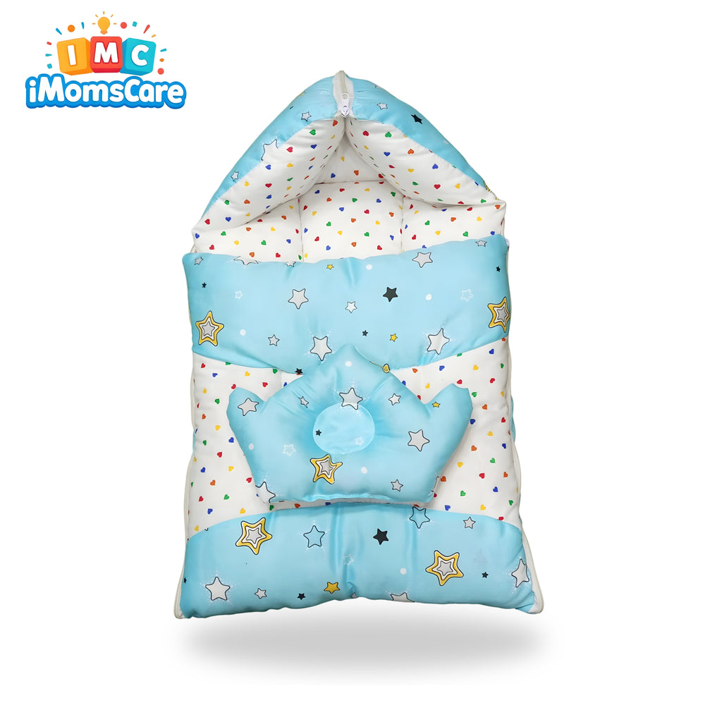 Carry Nest With Headrest | Side Zipper Open Hood Blue - CN10
