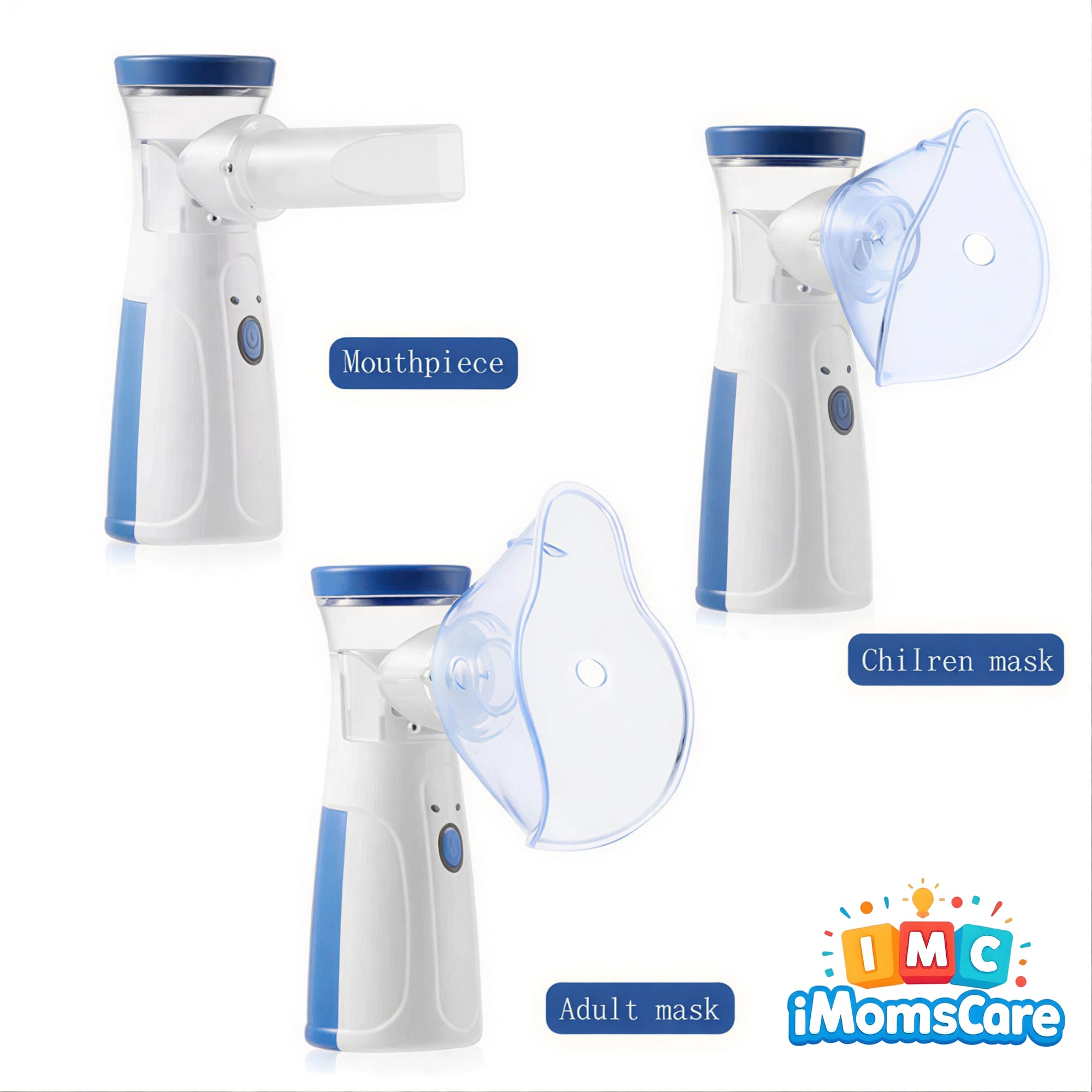 Portable Baby Nebulizer Machine for Kids & Adults – Quiet Mesh Inhaler with Mask | Home Respiratory Care