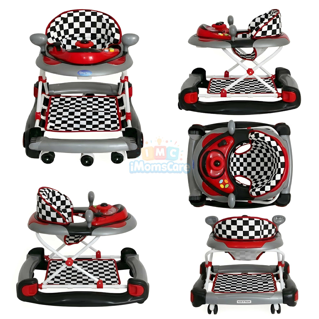 Baby Walker with Music Tray – Brand Infantes 8877 Red