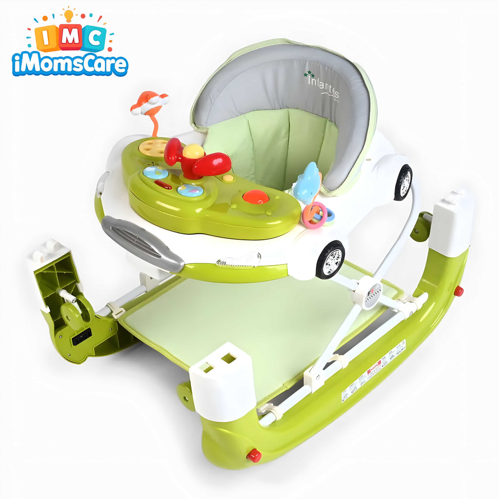 Baby Walker & Rocker 2-in-1 with Music & Lights | (6M+) Green