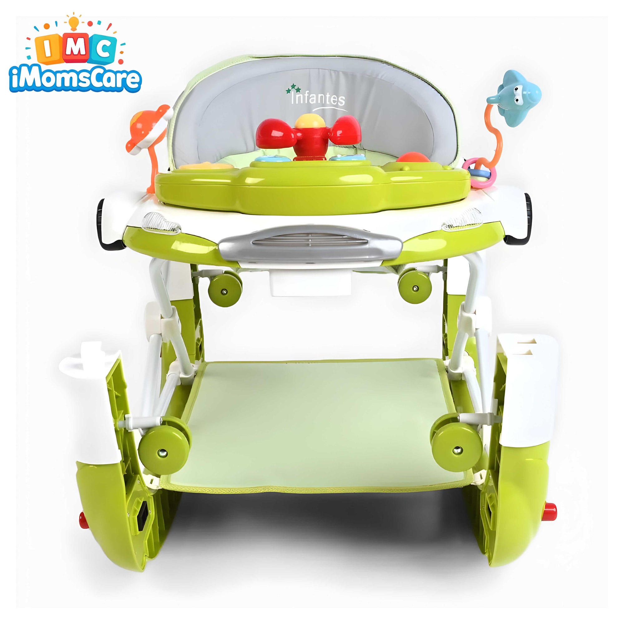 Baby Walker & Rocker 2-in-1 with Music & Lights | (6M+) Green