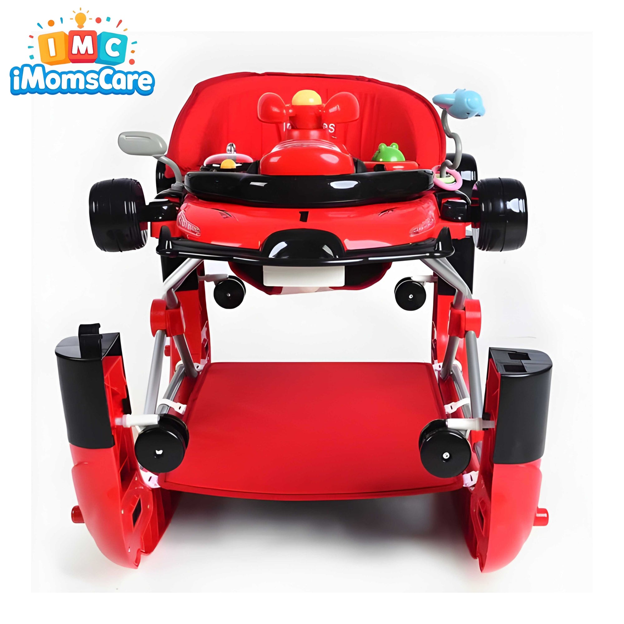 Baby Walker & Rocker 2-in-1 with Music & Lights | (6M+) 1085 Red