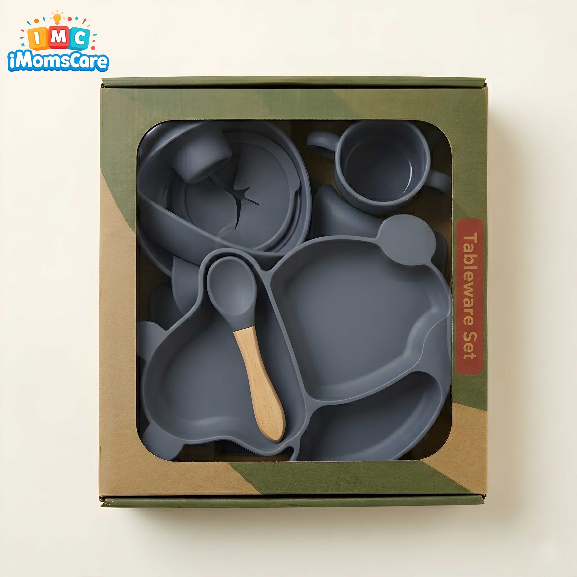 Silicone Baby Feeding Set 8PCS Navy | Best Price Best Quality