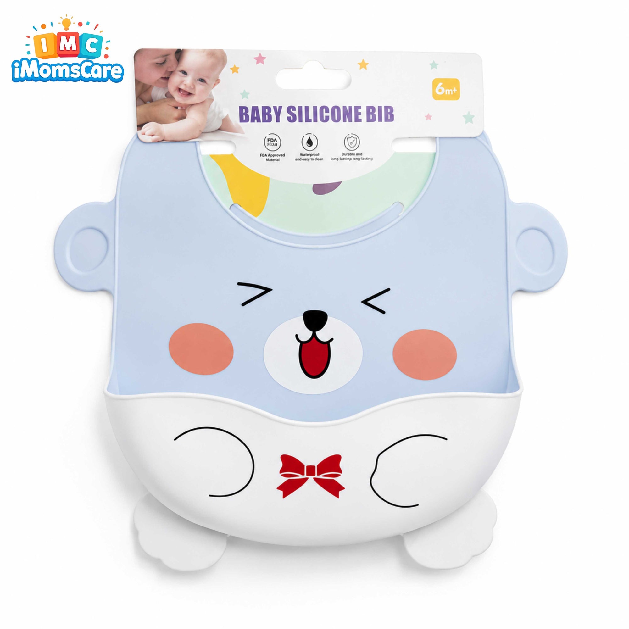 Baby Silicone Bib with Food Catcher Pocket