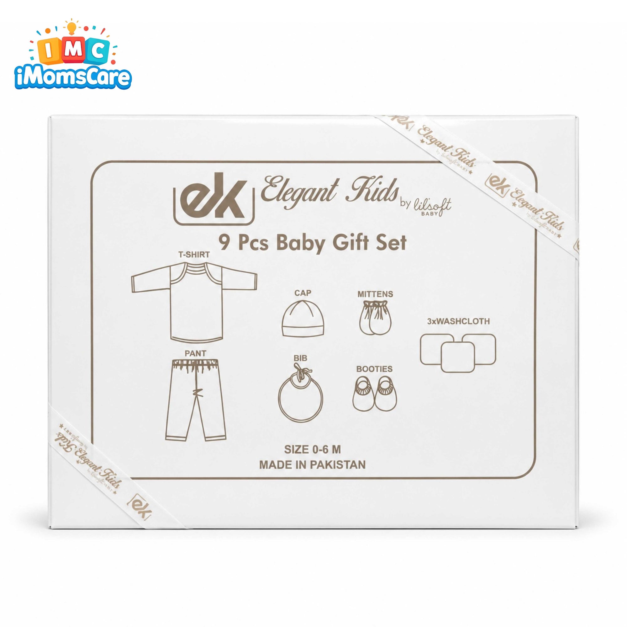 Elegant Kids Princess 9 Pcs Newborn Baby Gift Set