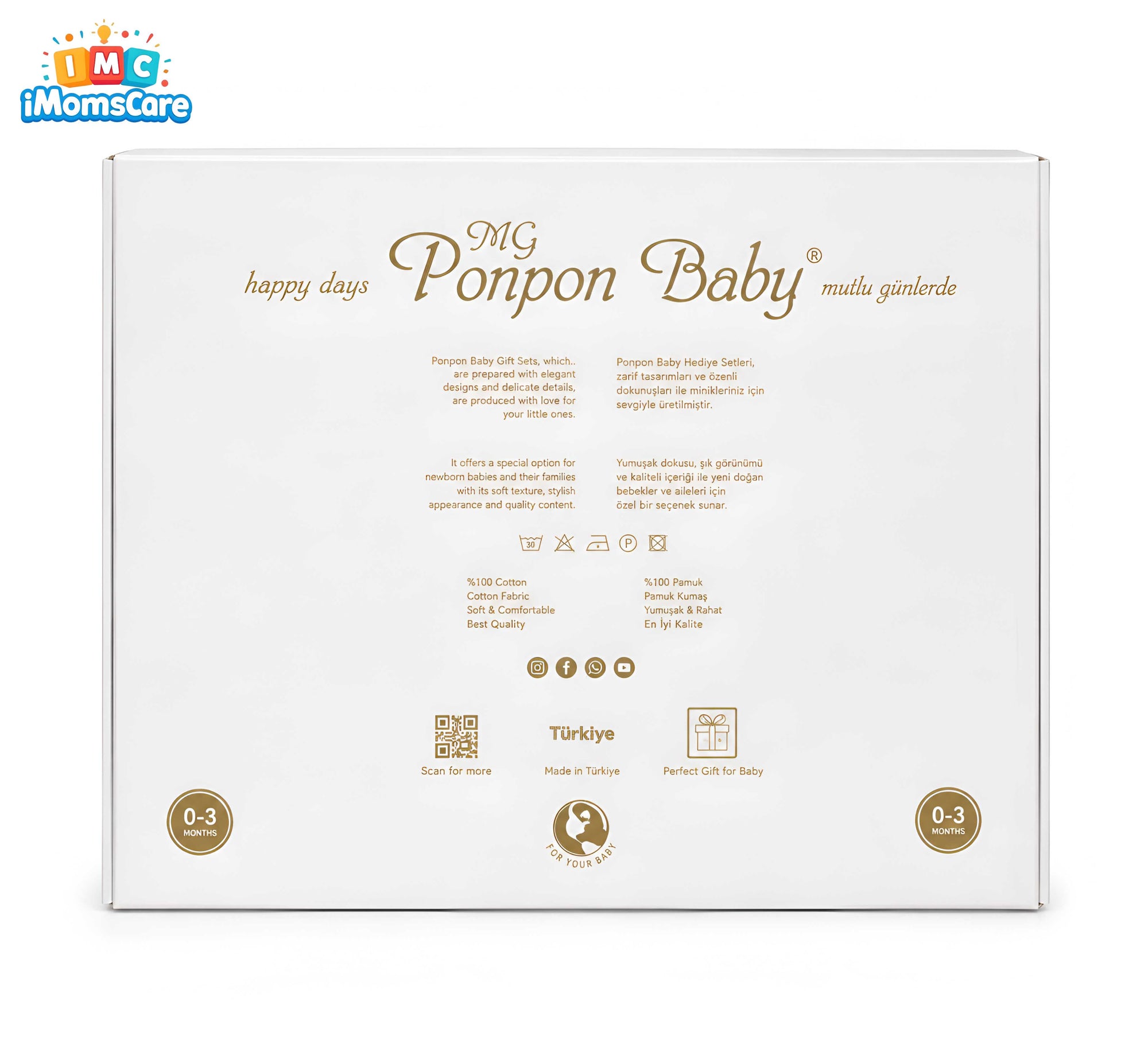 Premium Newborn Gift Box for Baby Girls | Made in Turkey