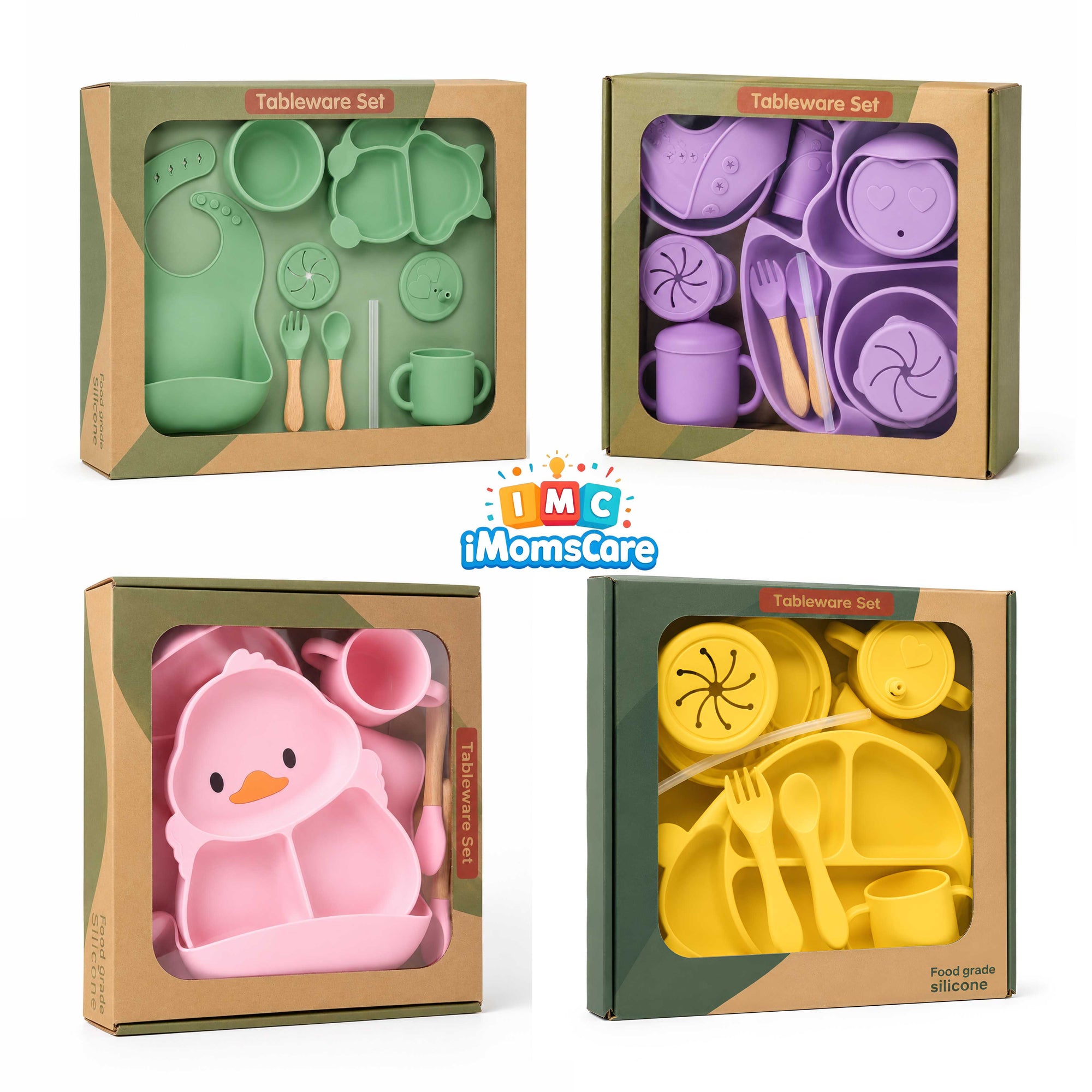 Premium Baby Weaning Starter Set | BPA Free Silicone Feeding Essentials Kit