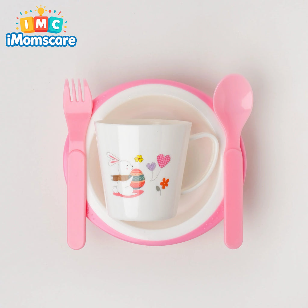 Baby Tableware Feeding Set - 902-Pink