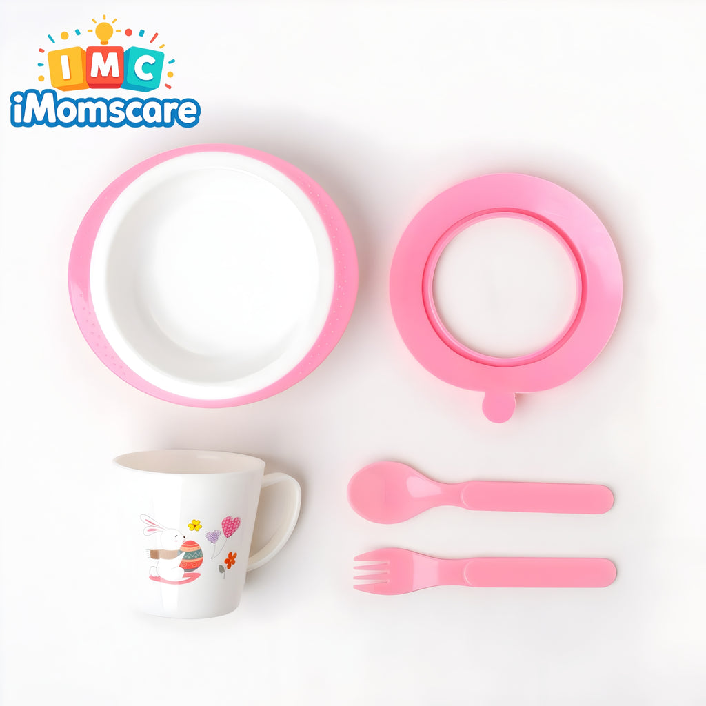 Baby Tableware Feeding Set - 902-Pink