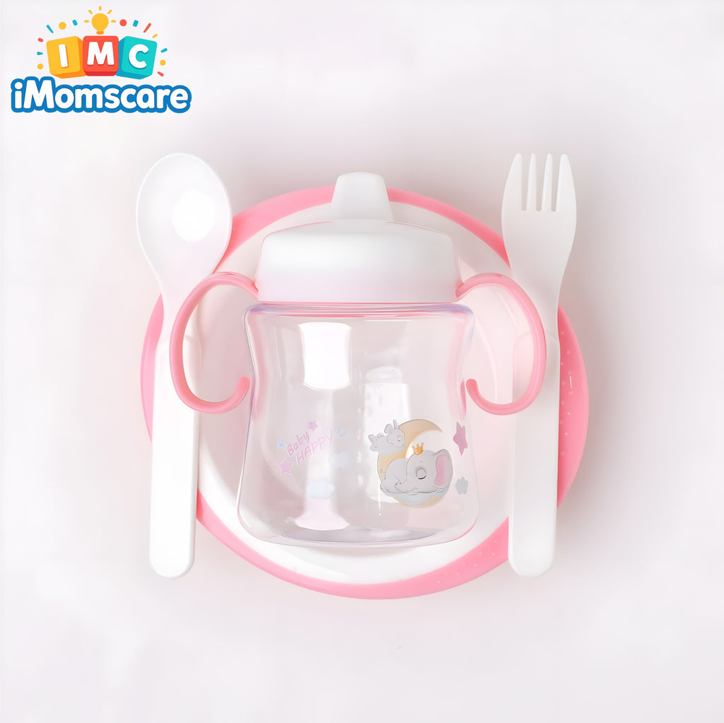 Baby Tableware Feeding Set - 902-Pink