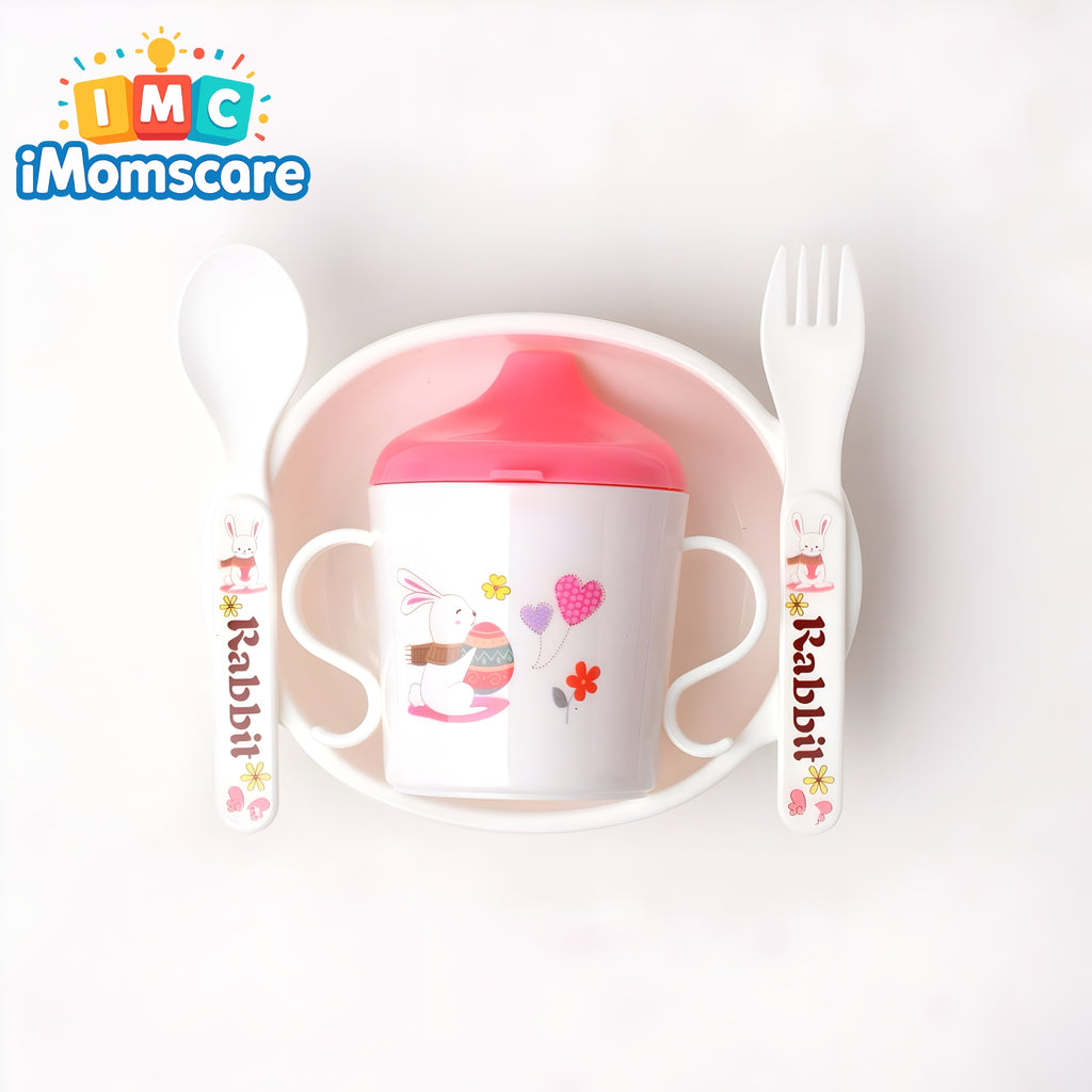 Baby Tableware Feeding Set - 902-Pink