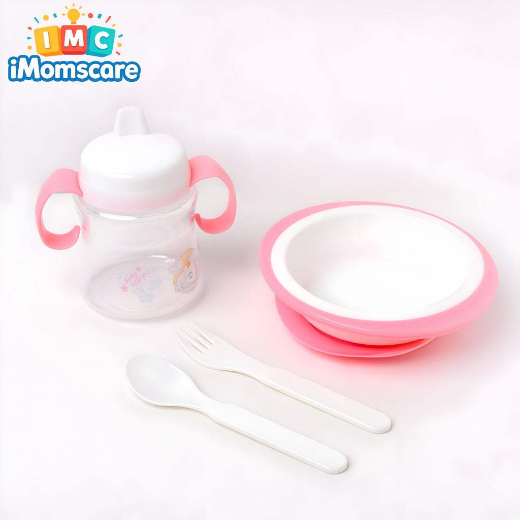 Baby Tableware Feeding Set - 902-Pink