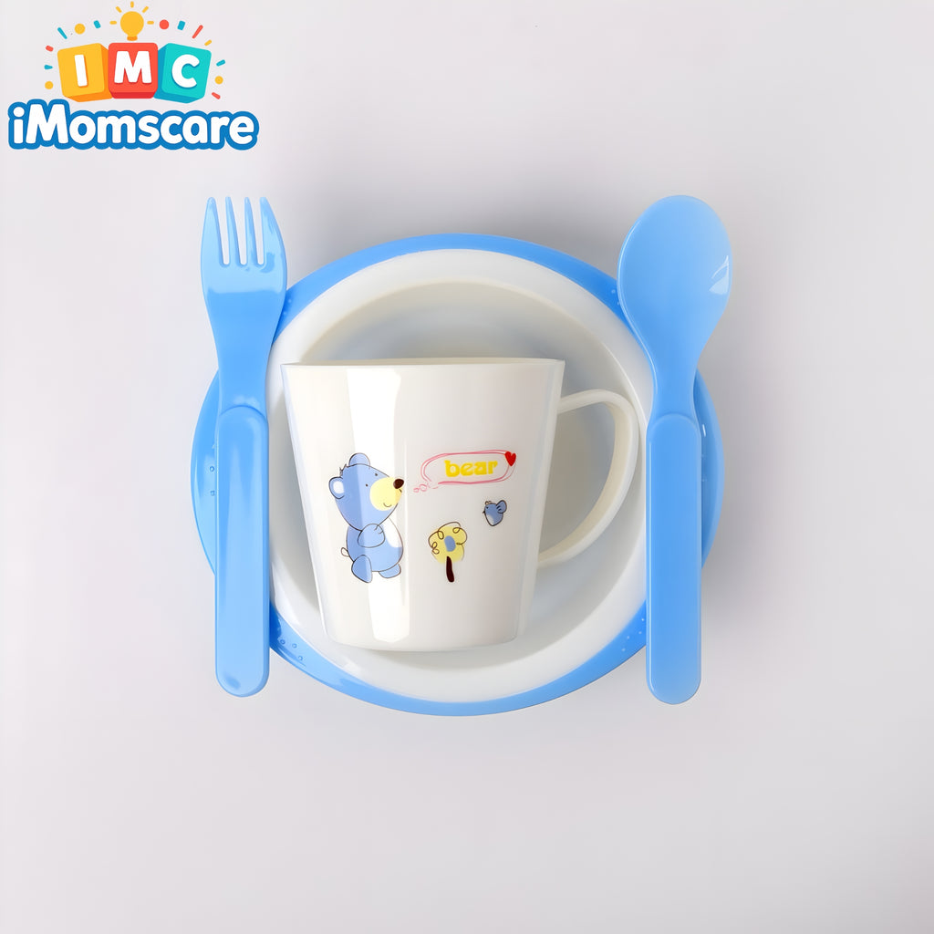 Baby Tableware Feeding Set - 902-blue