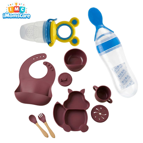 Premium Baby Weaning Starter Set | BPA Free Silicone Feeding Essentials Kit