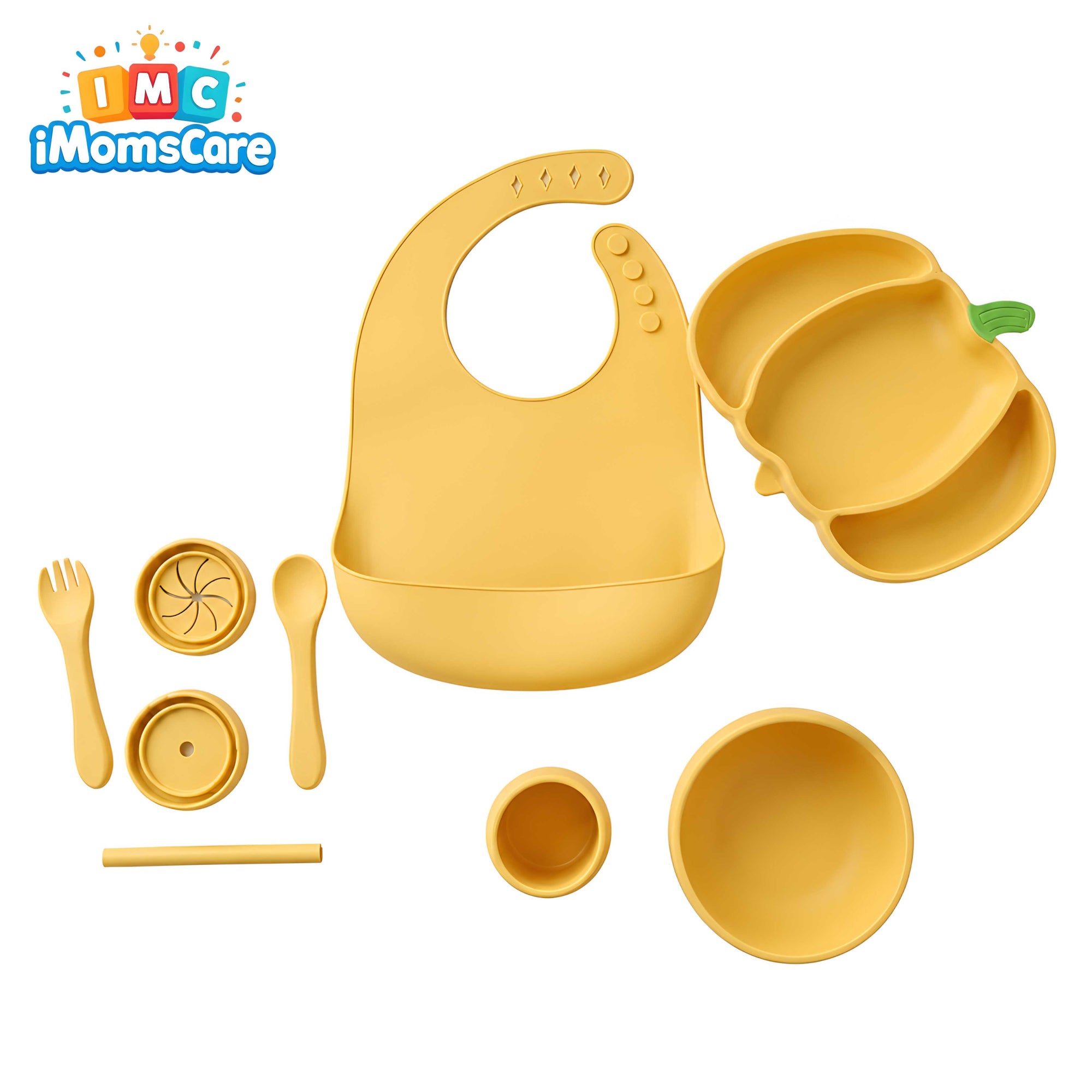 Silicone Baby Feeding Set 8PCS pumpkin shape | Best Price Best Quality