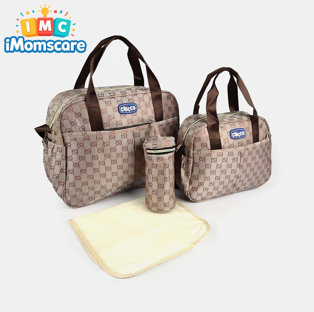 Mother Bag Baby Care | Premium Set - Shine Brown MB07