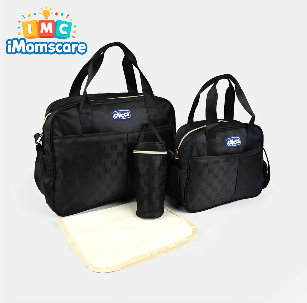 Mother Bag Baby Care | Premium Set - Shine Black MB06