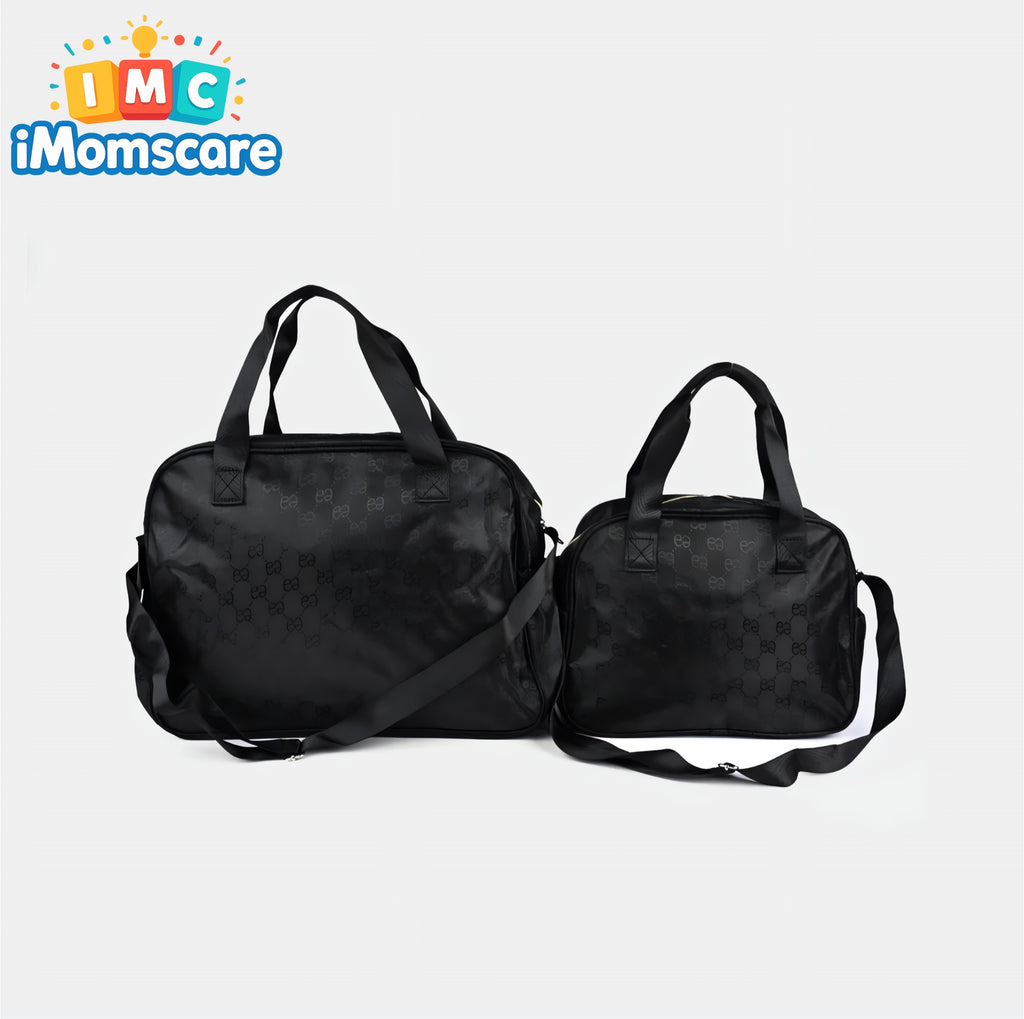 Mother Bag Baby Care | Premium Set - Shine Black MB06