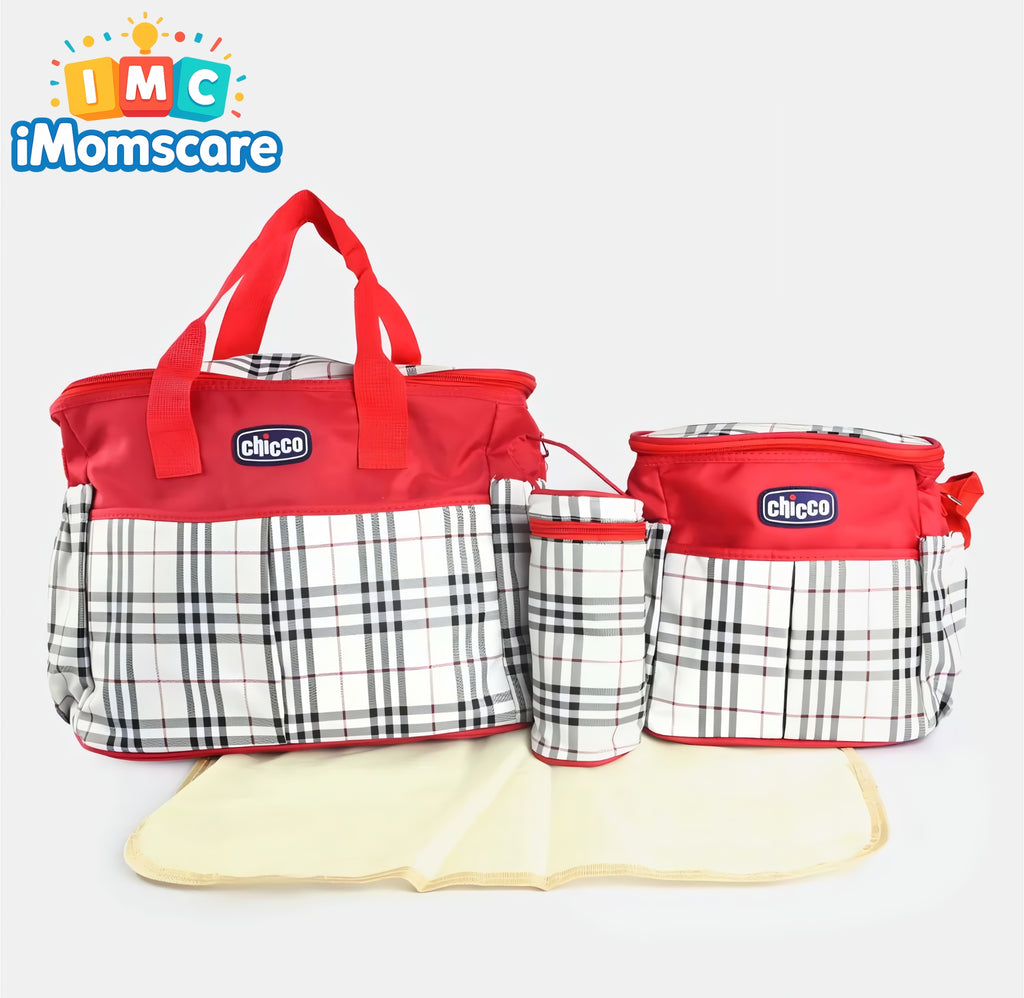 Mother Bag Baby Care | Premium Set 4PCS Checkered MB10