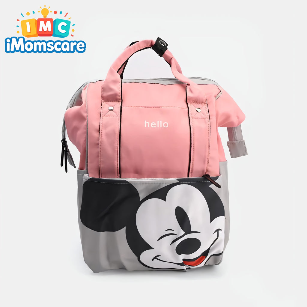 Mother Bag Pack Baby Care | Mickey Pink MBP08