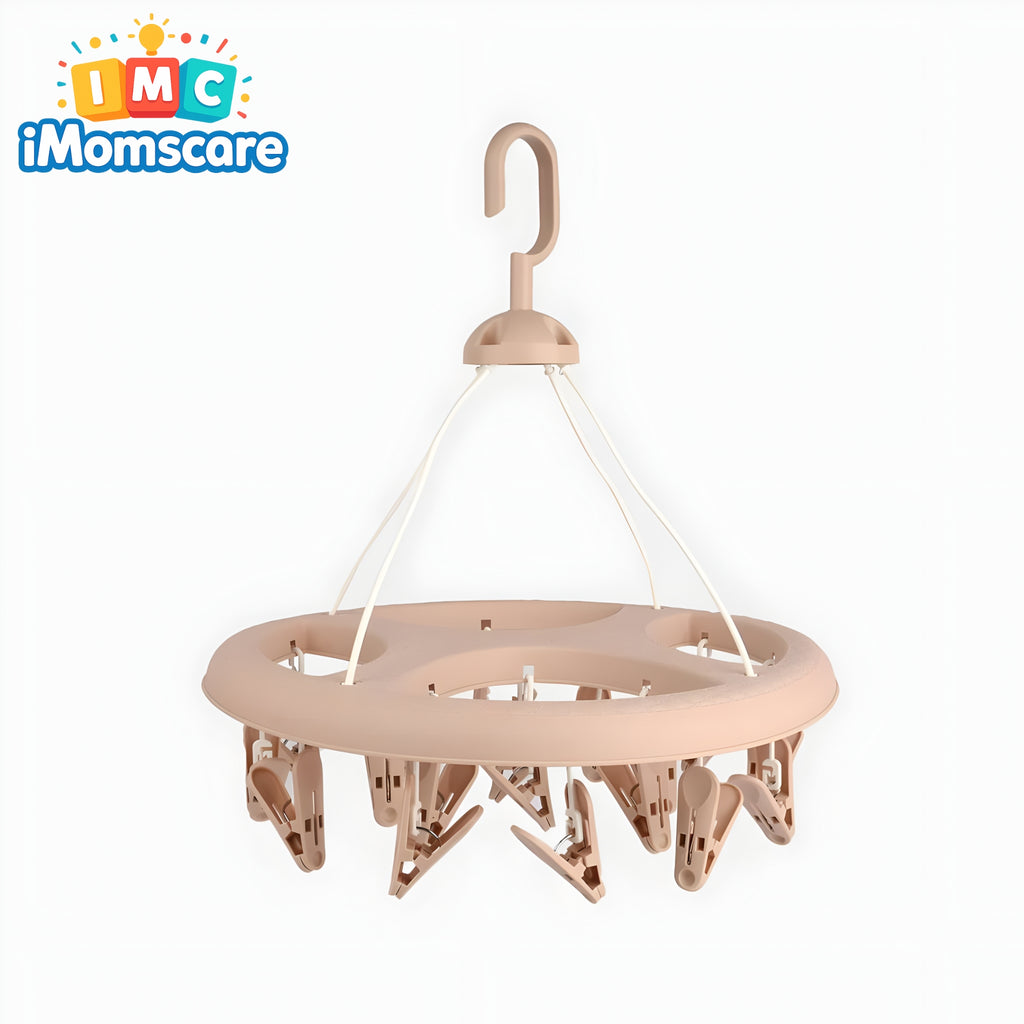 Washed Infant Cloth Hanger 20 Clips Set | Ordin HC02