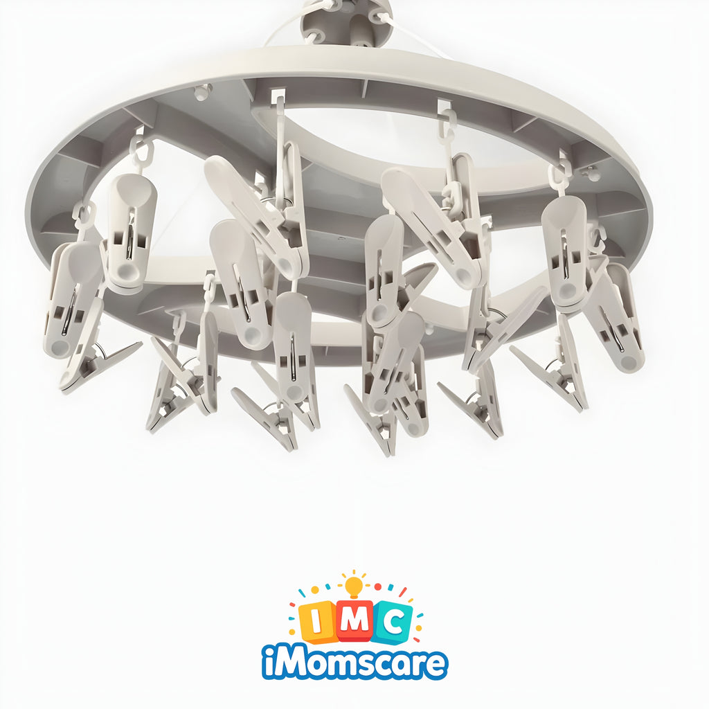 Washed Infant Cloth Hanger 20 Clips Set | Ordin HC03