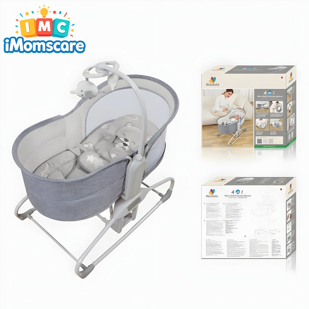 MASTELA CRADLE AUTO SWING-BASSINET | 4 IN 1 MULTI FUNCTIONAL