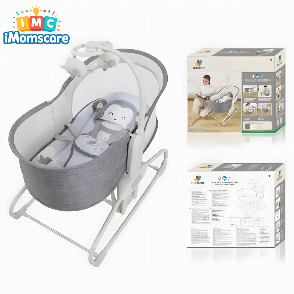 MASTELA CRADLE AUTO SWING-BASSINET | 4 IN 1 MULTI FUNCTIONAL 2