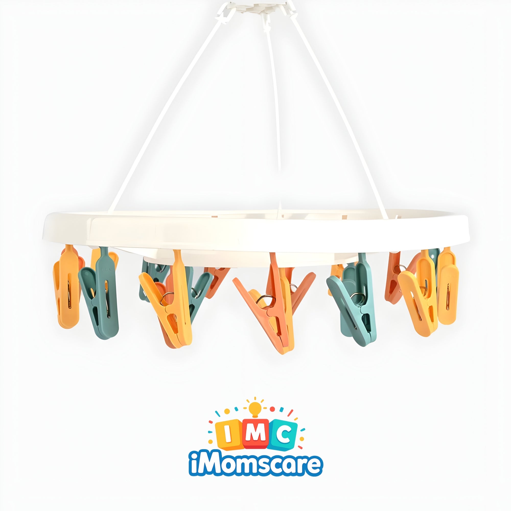 Washed Infant Cloth Hanger Clips Set | Colourful