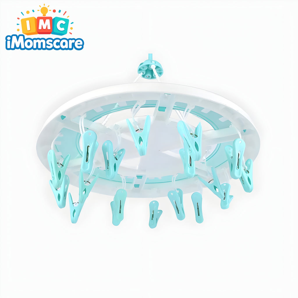 Washed Infant Cloth Hanger 18 Clips Set | Ordin HC04