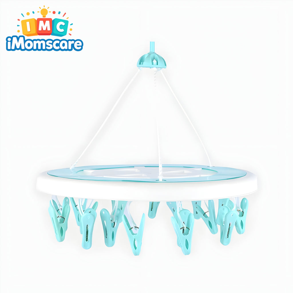 Washed Infant Cloth Hanger 18 Clips Set | Ordin HC04