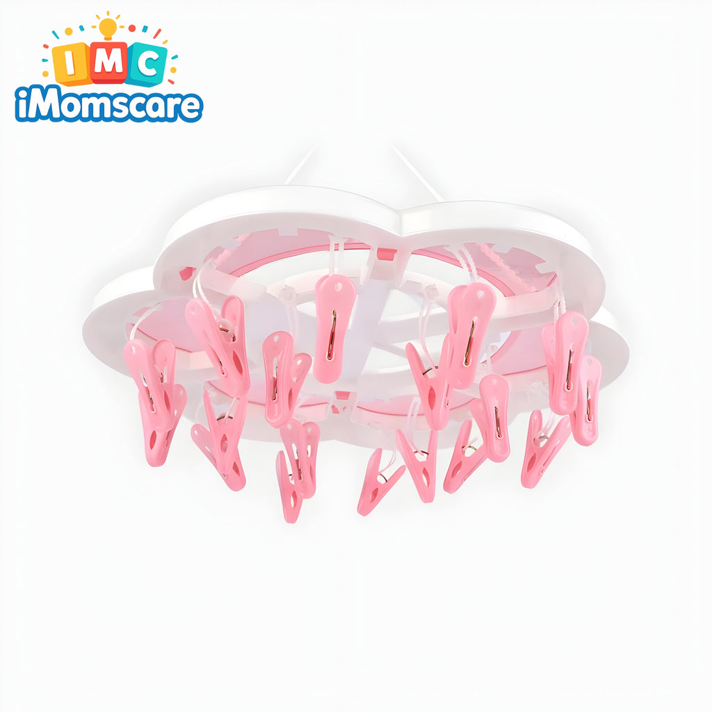 Washed Infant Cloth Hanger 18 Clips Set | Ordin HC05