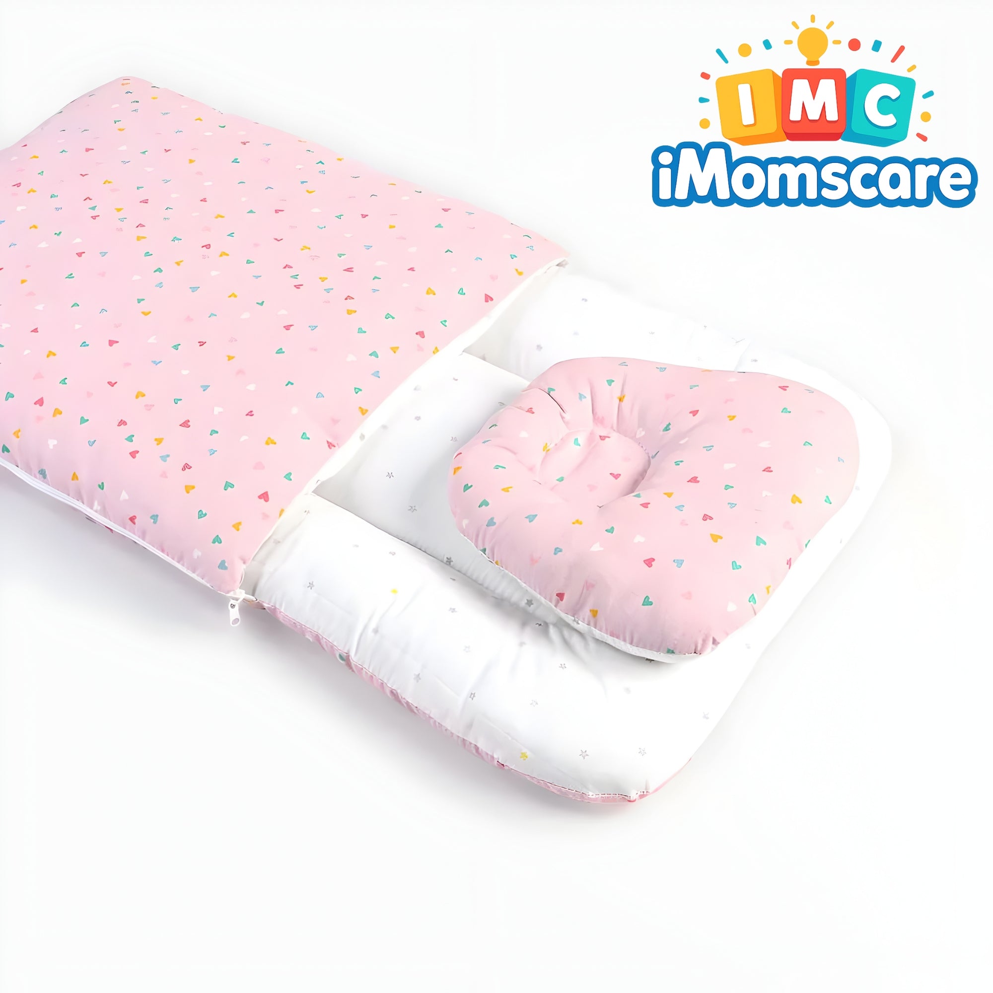 Carry Nest with Head Pillow |Polyfill Cotton Pink CN01