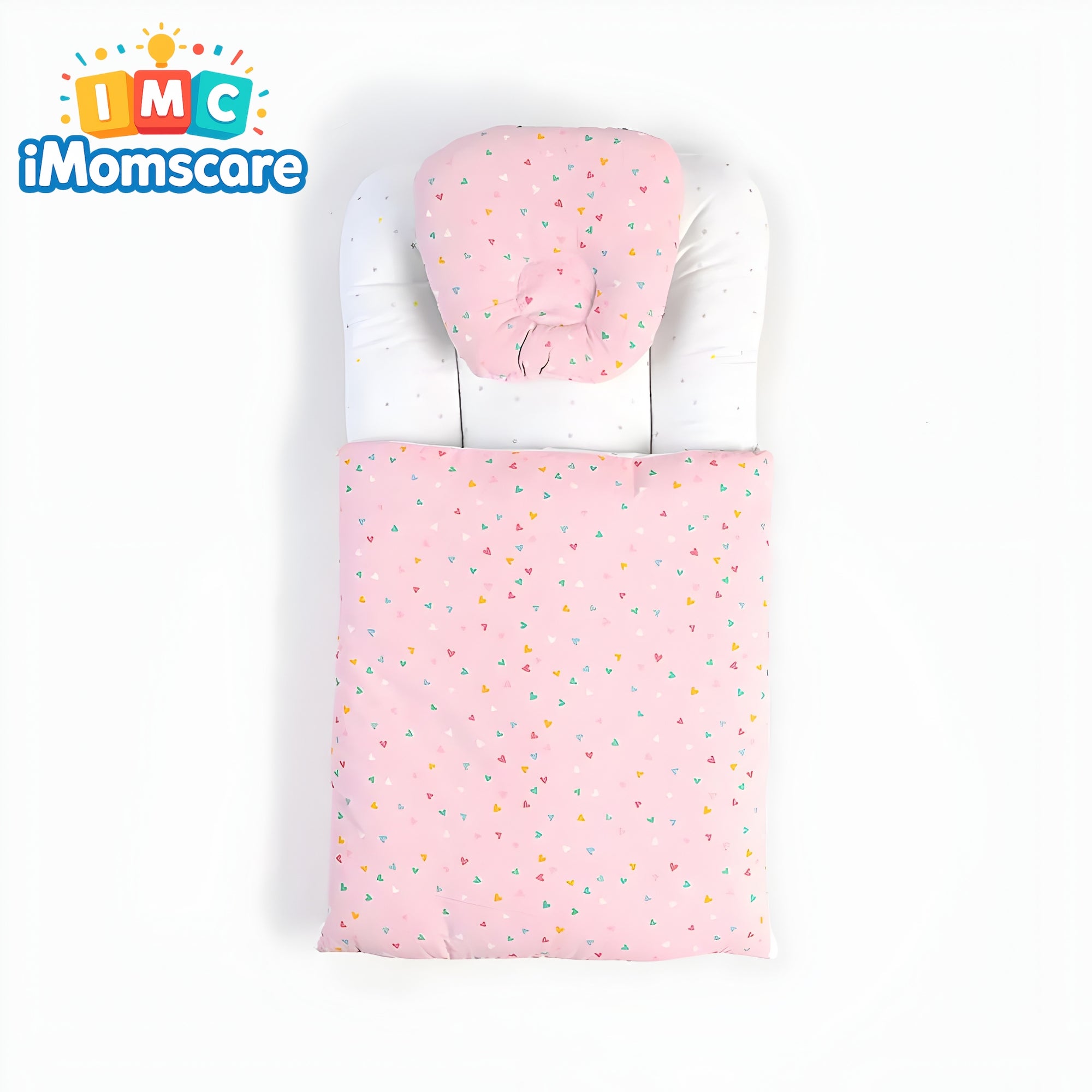 Carry Nest with Head Pillow |Polyfill Cotton Pink CN01